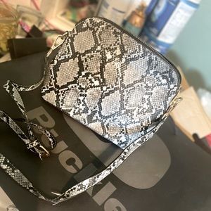 Snake print a purse